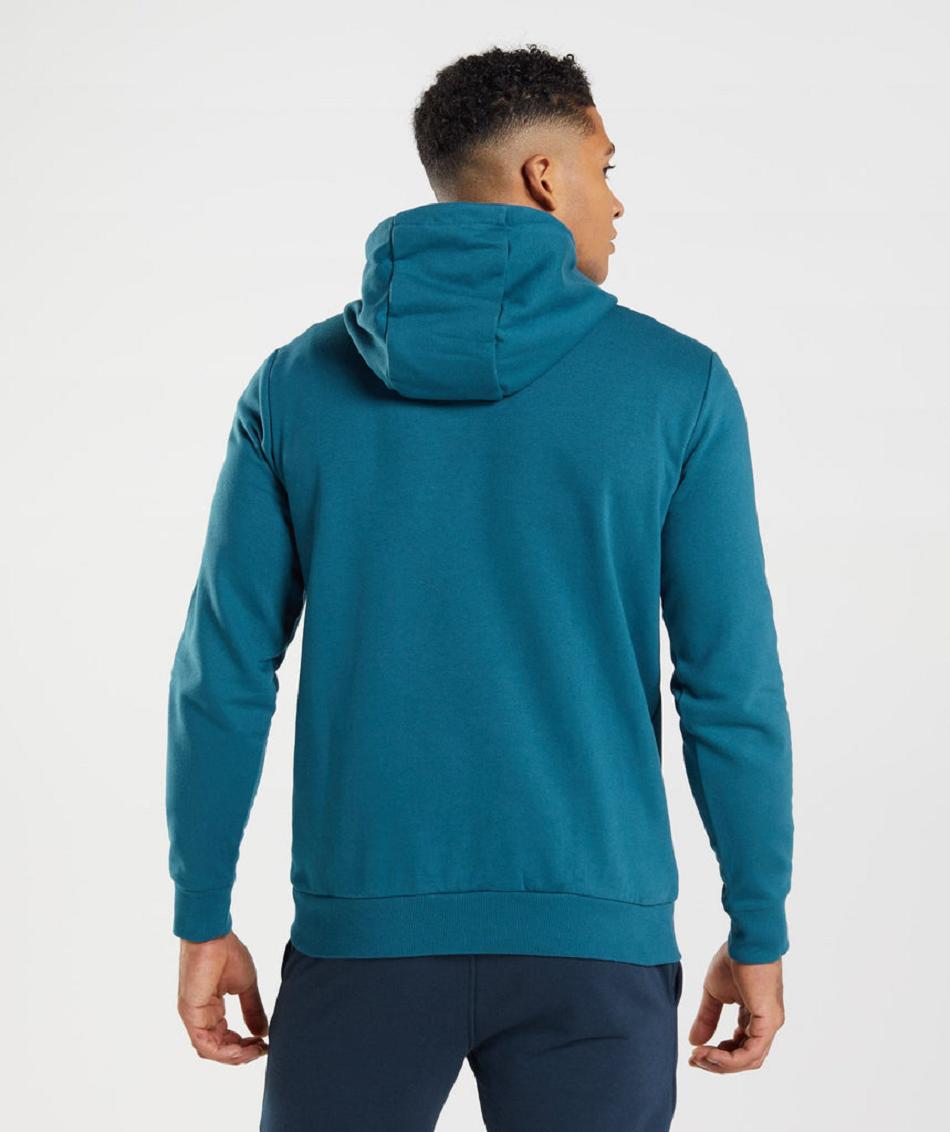 Sudadera Con Capucha Gymshark Sharkhead Infill Hombre Azules | CO 3607UZG